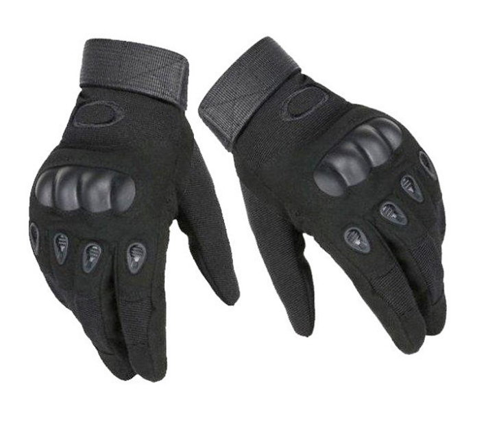 Тактичні рукавички полнопалые Oakley M чорний - зображення 1