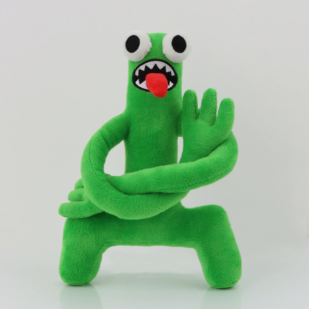 Мягкая игрушка - Зеленый радужный друг (Green) из Радужные друзья Rainbow Friends Roblox / длина 23 см (MI-19526) - изображение 4