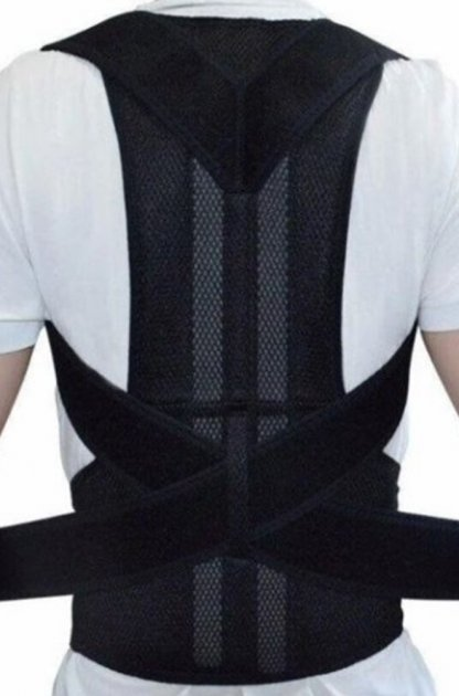 Ортопедический корсет для коррекции осанки Back Pain Need Help XL Черный (2918610815823) - изображение 6