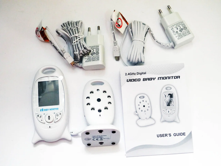 Відеоняня Baby Monitor VB601 з двухстороннім зв'язком і 8 колибельними + термометр Біла (10120) - изображение 5