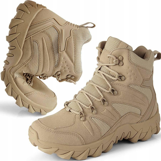 Военно-тактические водонепроницаемые кожаные ботинки COYOT р. 43 - изображение 1