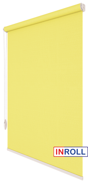 Ролета тканевая INROLL Есо-Mini 42,5х165 см Len Лимонный 2072 - Фото 2 Ролета тканевая INROLL Есо-Mini 42,5х165 см Len Лимонный 2072 - изображение 2