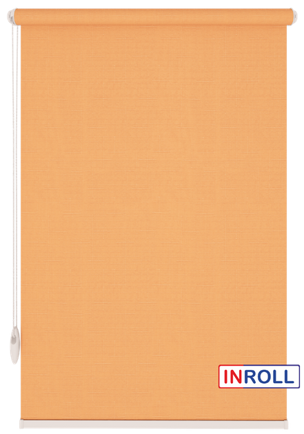 Ролета тканевая INROLL Есо-Mini Plus 105х165 см Len Персиковый 2071 - изображение 3