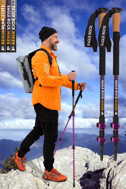 Туристические палки Eagle Rock TREK0311 (фиолет) Треккинговые палки для ...