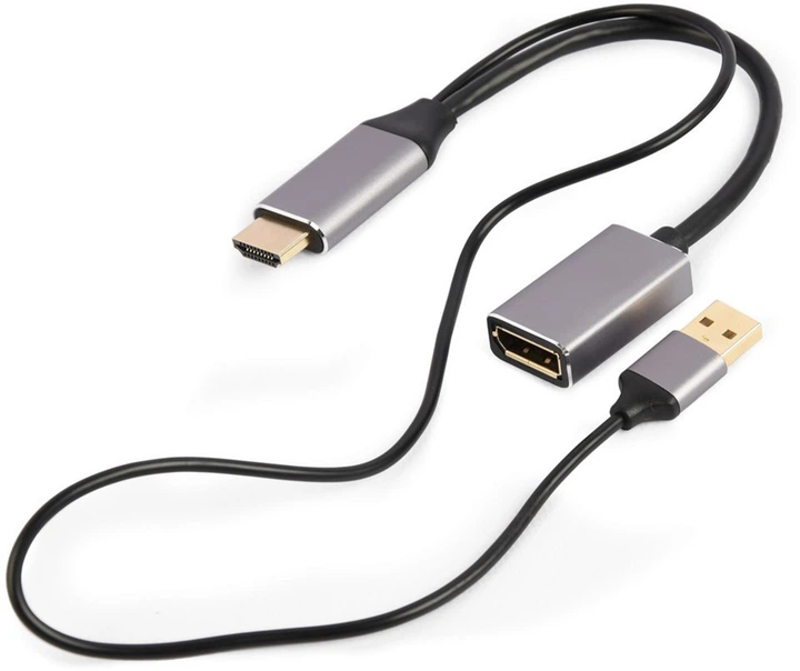Cablexpert Adapter konwertera HDMI na DisplayPort 4K (A-HDMIM-DPF-02) - obraz 2
