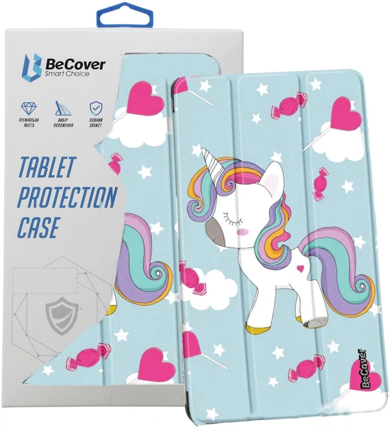 Чохол для планшета BeCover Smart Case для Realme Pad Mini 8.7" Unicorn (BC_708264) - Фото 1 Чохол для планшета BeCover Smart Case для Realme Pad Mini 8.7" Unicorn (BC_708264) - зображення 1