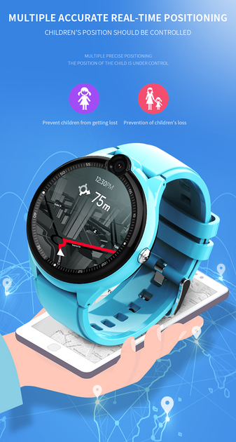 Детские смарт часы TechONE AFG33 4G GPS WiFi Голубой - Фото 8 Детские смарт часы TechONE AFG33 4G GPS WiFi Голубой - изображение 8