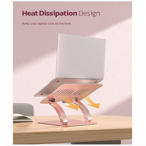 Подставка для ноутбука Nulaxy Galaxy Aluminum Laptop Stand Rose (LS-09) - изображение 3