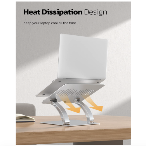 Подставка для ноутбука Nulaxy Galaxy Aluminum Laptop Stand Silver (LS-09) - изображение 3