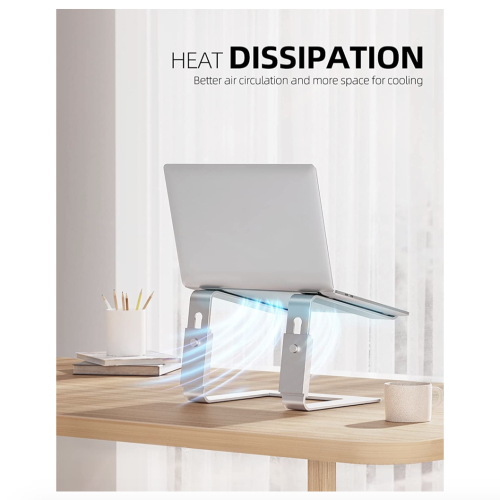 Подставка для ноутбука Galaxy Laptop Stand Adjustable Height Silver (LS-11) - изображение 3
