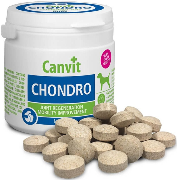 Витаминная добавка Canvit Chondro для регенерации суставов собак 100 г ...