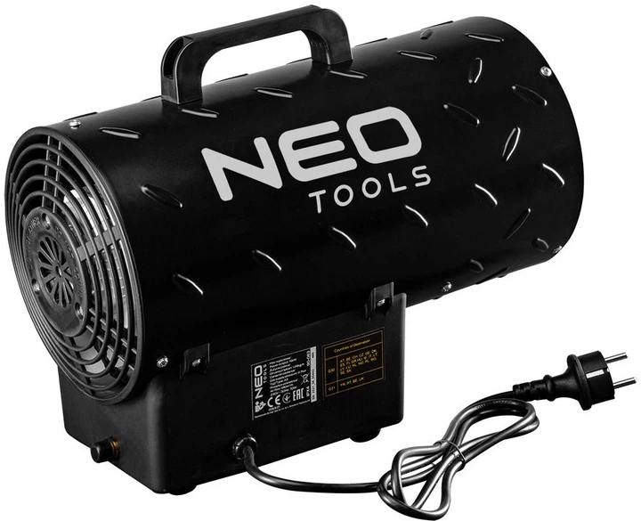 Тепловая пушка газовая , 30кВт, 300м2, 1000м3/ч, черный, 5.9кг Neo Tools (teh0016824) - изображение 4