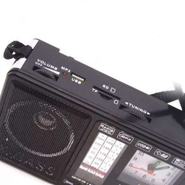 Радіоприймач Rotosonic XB-401C з ліхтарем на акумуляторі Black - зображення 2