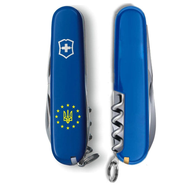 Складаний ніж Victorinox SPARTAN UKRAINE Тризуб в ЄС 1.3603.2_T1140u - зображення 2