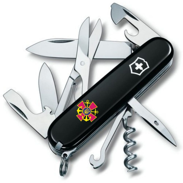 Складаний ніж Victorinox CLIMBER ARMY Емблема ВМС ЗСУ 1.3703.3_W0030u - зображення 1