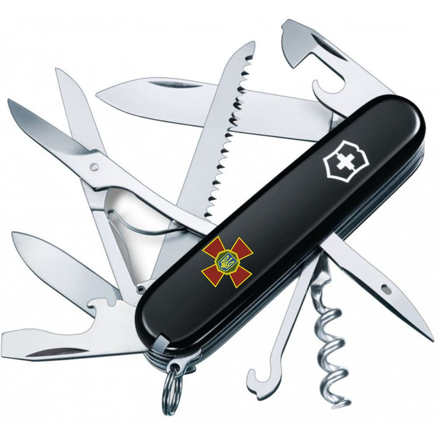 Складаний ніж Victorinox HUNTSMAN ARMY Емблема НГУ 1.3713.3_W0100u - зображення 1