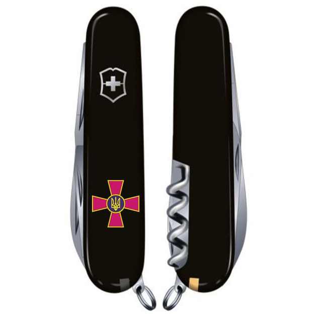 Складаний ніж Victorinox HUNTSMAN ARMY Емблема ЗСУ 1.3713.3_W0010u - зображення 2