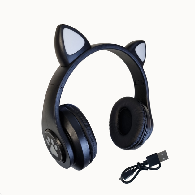 Беспроводные наушники Cat Ear с кошачьими ушками black (JST-B39MBL ...