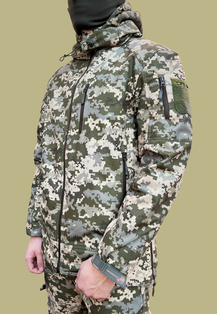 Зимняя военная форма Soft Shell Пиксель размер XL - изображение 2