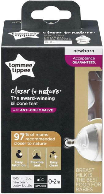 Пляшечка для годування Closer to Nature 150 мл Tommee Tippee (5010415224002) - зображення 5