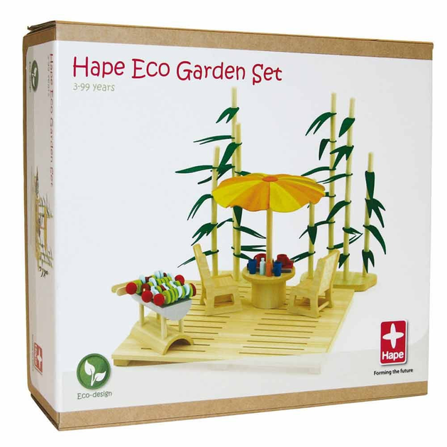 Деревянная игрушка Hape Набор мебели Eco Garden Set (897567) – фото ...