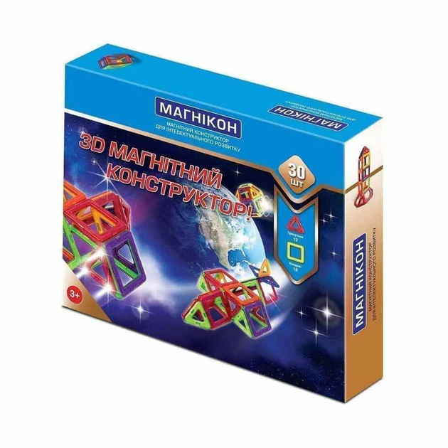 Конструктор Магникон магнитный 3D Комета 30 деталей (МК-30) – фото ...