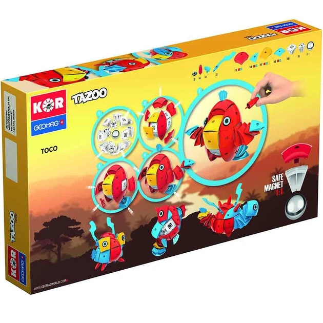 Магнитный конструктор Geomag Tazoo Toco 86 деталей PF.800.604.00