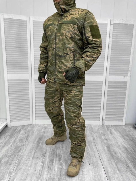 Тактическая зимняя военная форма explorer-35 (Куртка + Брюки) Камуфляж: Пиксель. Размер 3XL - изображение 1