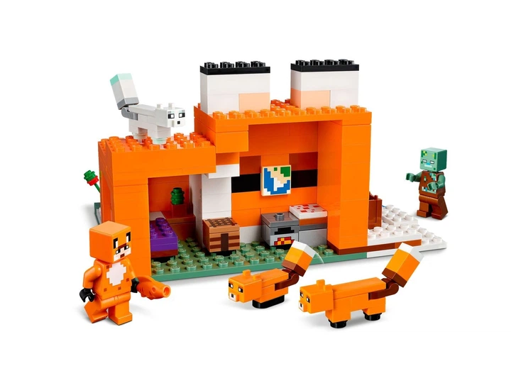 Конструктор LEGO Minecraft Нора Лисы 193 детали (21178) - изображение 4