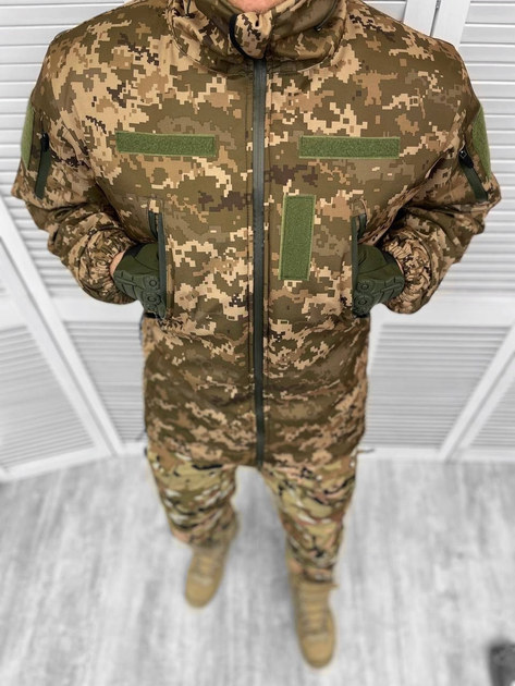 Тактична тепла зимова військова куртка - бушлат Tactic, Камуфляж: Піксель, Розмір: XXL - зображення 2