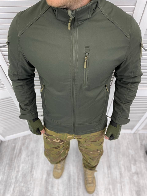 Тактична тепла зимова військова куртка Combat, Камуфляж: Олива, Розмір: XL - зображення 2