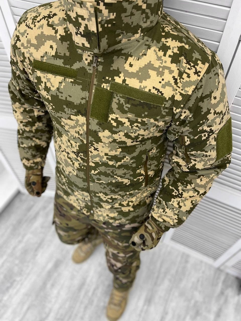 Тактична тепла зимова військова куртка - бушлат Ukr-Tac , Камуфляж: Піксель ЗСУ, Розмір: XL - зображення 1