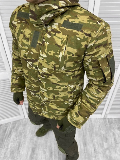 Тактична тепла зимова військова куртка - бушлат Tactic, Камуфляж: Мультикам, Розмір: L - изображение 2