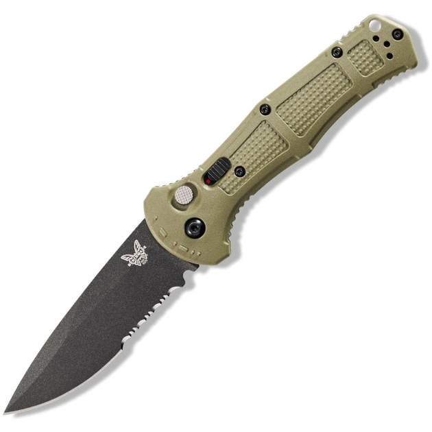 Нож складной карманный замок Button lock Benchmade 9070SBK-1 Claymore Auto, 192 мм - изображение 1