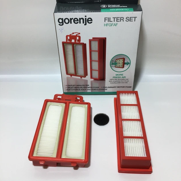 Набір фільтрів HFGFAF для пилососу з аквафільтром Gorenje G-Force Aqua VCEB 01 GAWWF (art. 678536), 731228 - зображення 4