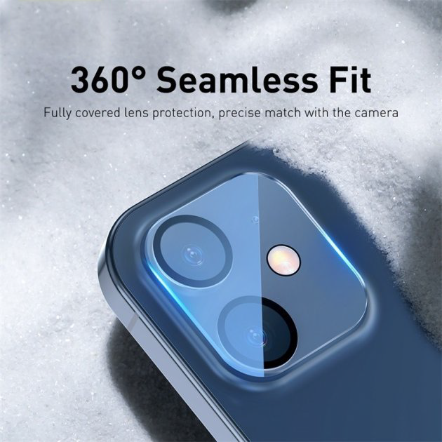 Захисне скло на задню камеру для iPhone 12 Glass Sheild Premium Full Protection Screen HD 9H - зображення 3