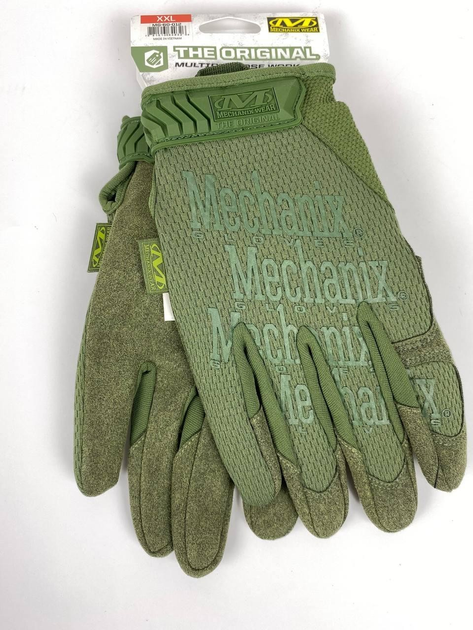 Перчатки военные тактические Mechanix Fastfit олива, размер L - изображение 1