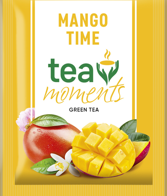 Чай зелений Tea Moments Mango Time зі смаком манго 50 сашетів ...