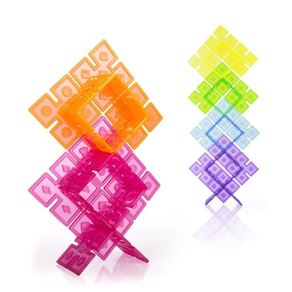 Конструктор Guidecraft Interlox Squares Квадрати, 96 деталей (G16835) - Фото 3 Конструктор Guidecraft Interlox Squares Квадрати, 96 деталей (G16835) - изображение 3