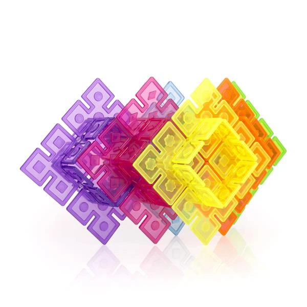 Конструктор Guidecraft Interlox Squares Квадрати, 96 деталей (G16835) - Фото 5 Конструктор Guidecraft Interlox Squares Квадрати, 96 деталей (G16835) - изображение 5