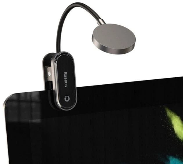 Lampka biurkowa z akumulatorem Baseus 3W 4000K USB 5V Grey (DGRAD-0G) - obraz 2
