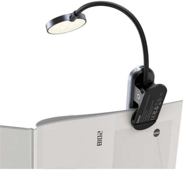 Lampka biurkowa z akumulatorem Baseus 3W 4000K USB 5V Grey (DGRAD-0G) - obraz 3