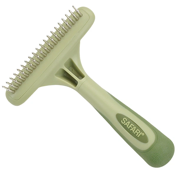 Safari Dog Rotating Pin Undercoat Rake однорядні граблі для підшерстя собак - Фото 1 Safari Dog Rotating Pin Undercoat Rake однорядні граблі для підшерстя собак - зображення 1