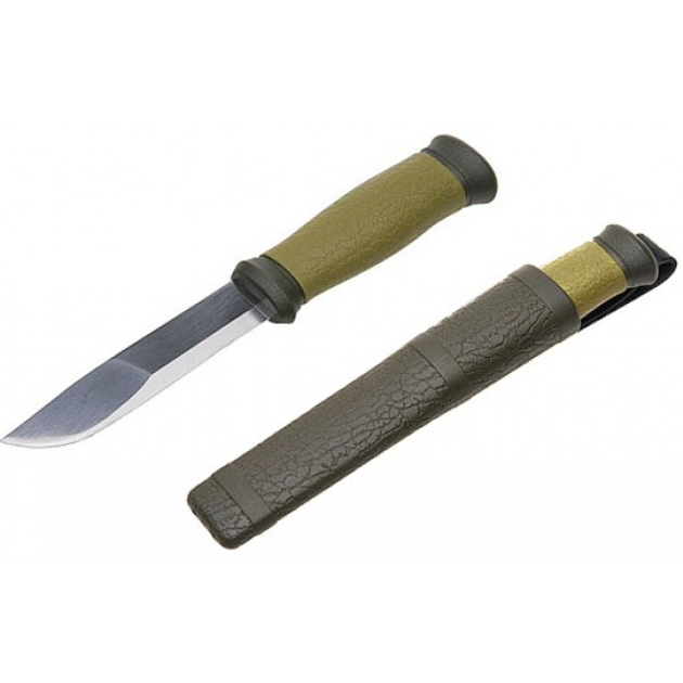 Туристичний ніж Morakniv Outdoor 2000 stainless steel для полювання та риболовлі Green (10629) - зображення 2