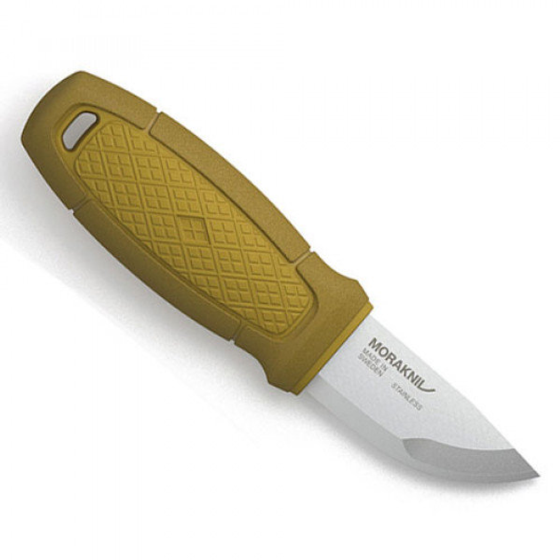 Нож Morakniv Eldris с огнивом, ножнами и темляком, нержавющая сталь, желтый - изображение 1