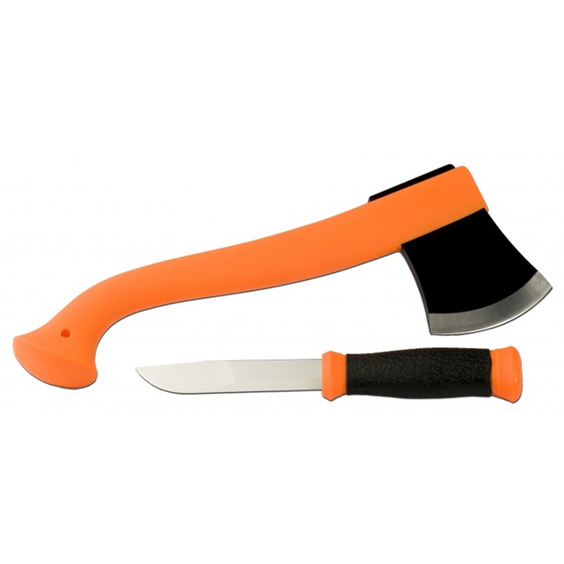 Набір Morakniv Outdoor Kit Orange Ніж Outdoor 2000 + Сокира Camping axe Нержавіюча сталь Оранжевий - зображення 2