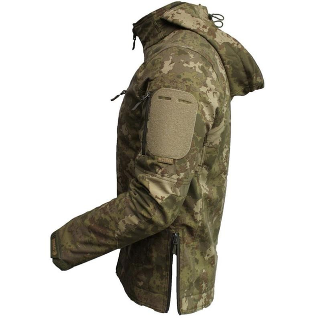 Куртка чоловіча тактична легка та тепла Софтшел Soft-Shell Combat Туреччина S M камуфляж Мультикам 10215 - зображення 2