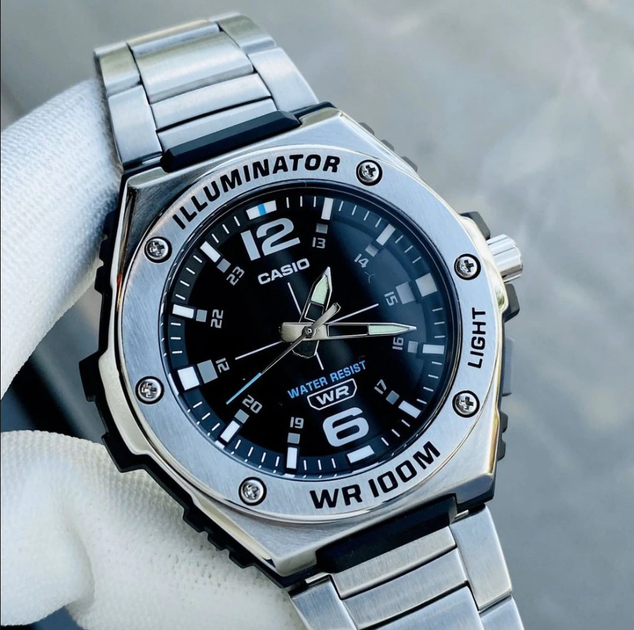 Мужские часы с акриловым стеклом Casio Standard MWA-100HD-1AVEF - изображение 2