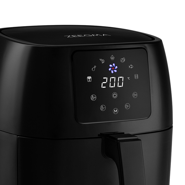 Аерогриль Аерофрітюрниця Zeegma Knapper PRO Black - зображення 5