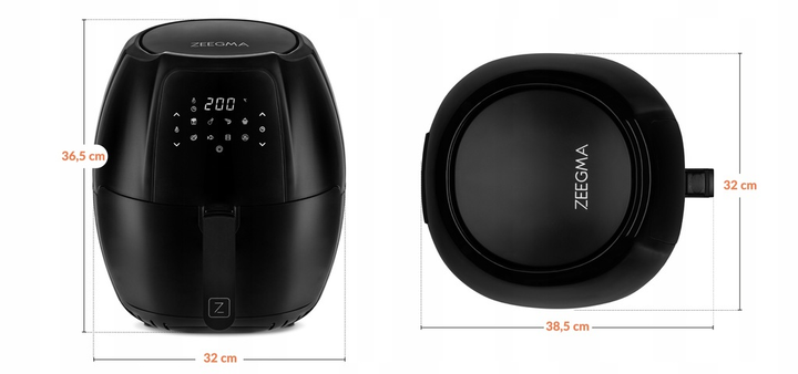 Аэрогриль Аэрофритюрница Zeegma Knapper GRAND Black - зображення 9